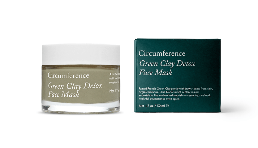 circumference green clay detox face mask