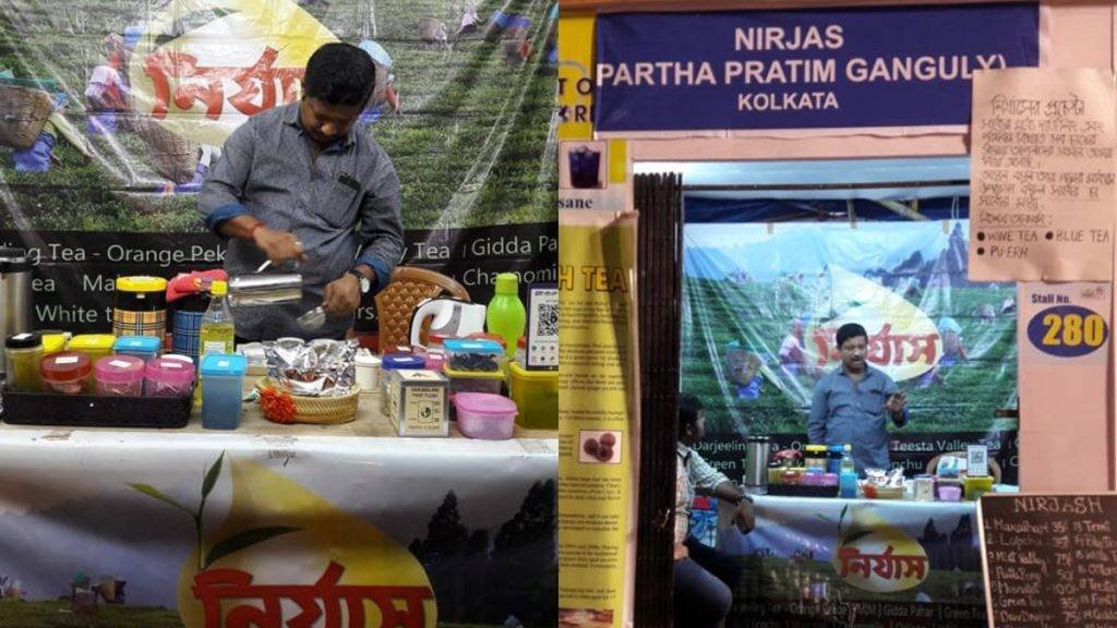 Flavoured teas available at Nirjash Tea Stall