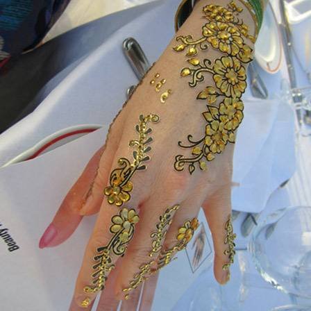 Beaded Mehndi Stickers