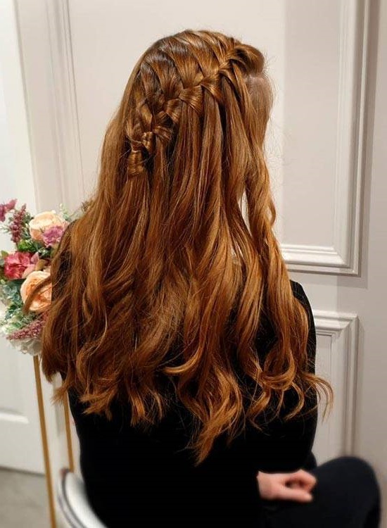 Waterfall Braided Hairstyles For Long Hair
