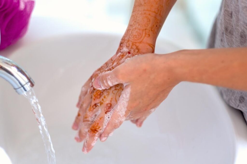 Cleansing Regularly With Antibacterial Soap