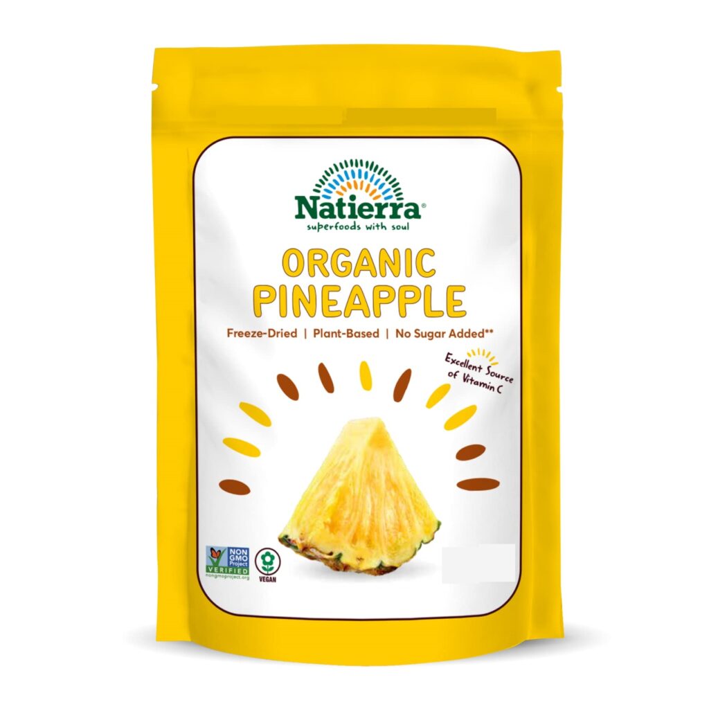 Natierra Nature's Organic Freeze-Dried Pineapples
